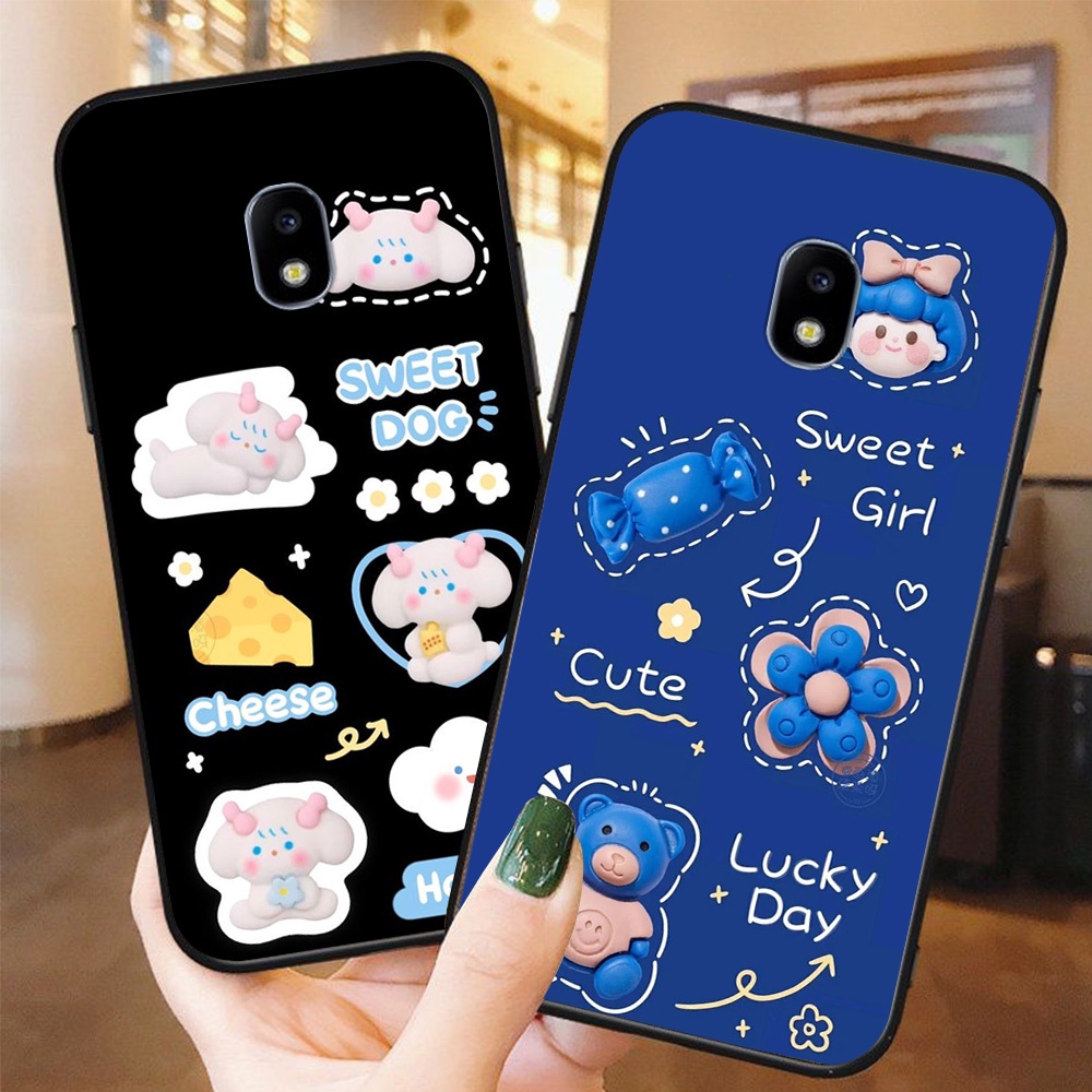 Ốp lưng điện thoại Samsung j3 pro / ss j5 pro / ss j7 pro in hình gấu nhỏ xinh dễ thương