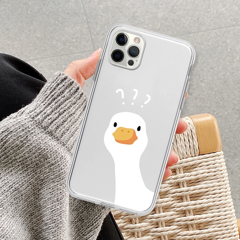 Ốp lưng iphone vịt mỏ vàng ốp vuông trong suốt bảo vệ cam 6/6splus/7/7plus/8/8plus/x/xr/xs/11/12/13/14/pro/max/plus/prom