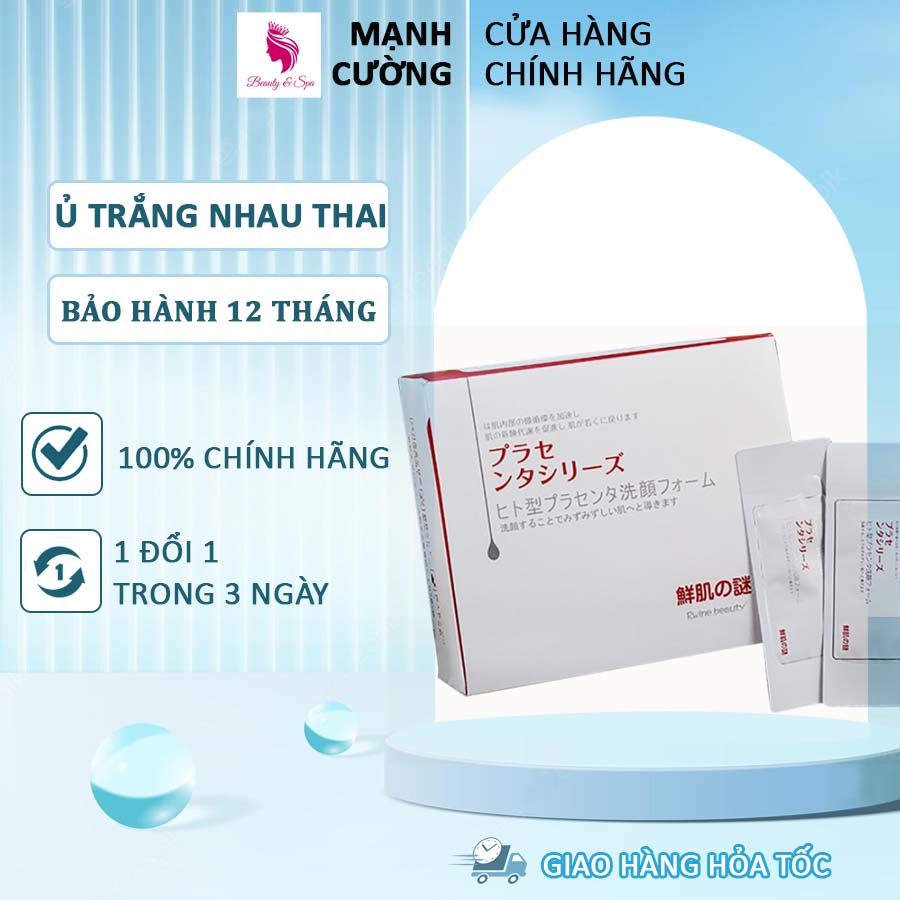 Ủ trắng nhau thai nhật 1 hộp 50 gói