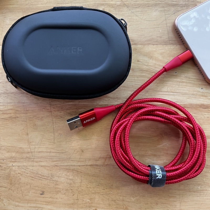 Cáp dù sạc nhanh ANKER Powerline + II Usb A to L Chip mới C89 Bạc - A8452 dài 0.9 Mét A8453 dài 1.8 Mét