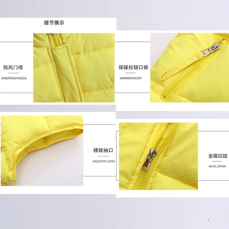 Áo Khoác Sát Nách Dáng Rộng Dày Dặn Ấm Áp Cho Bé Gái