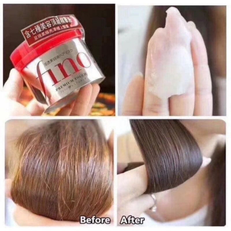 Kem ủ dưỡng tóc Fino Shiseido Premium Touch Nhật Bản 230g - cải thiện tóc hư tổn giúp tóc suôn mượt