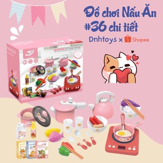 Đồ chơi nấu ăn nhà bếp nhiều chi tiết màu hồng nhiều hiệu ứng bếp hồng ngoại sinh động,đồ chơi nhà bếp,đồ chơi nấu ăn