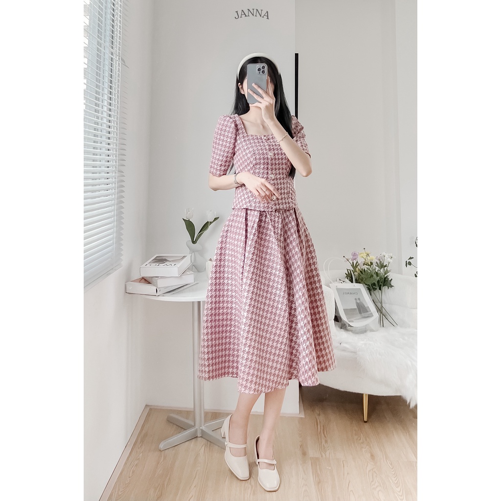 Set váy tiểu thư Ulzzang 2 món cao cấp - MS05 - Janna house
