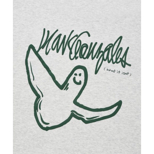 Áo Hoodie Dáng Rộng In Hình Thiên Thần WHATITISNT Cá Tính Cho Nam Nữ