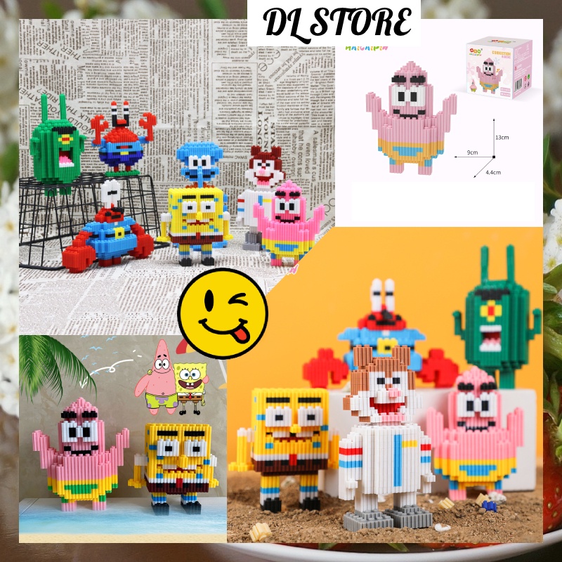 Lego phim hoạt hình BỌT BIỂN VÀ NHỮNG NGƯỜI BẠN ĐÁY XÃ HỘI lắp ráp vui nhộn