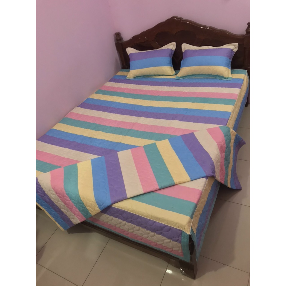 (Hot trend)  Vỏ Chăn Trần Bông Kitty Ôm Tim 3 Lớp Dày Dặn Có Khóa Kéo Lồng Được Ruột Kích Thước 1M8*2M (đủ các mẫu)