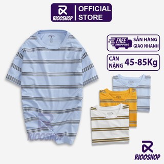 [XẢ KHO] Áo thun nam ngắn tay cổ tròn kẻ sọc ngang cực đẹp RTX053 - áo phông nam đẹp