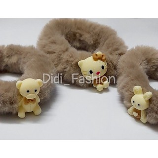 🐻🐻 Dây buộc tóc lông thú đính Charm 🐻🐻