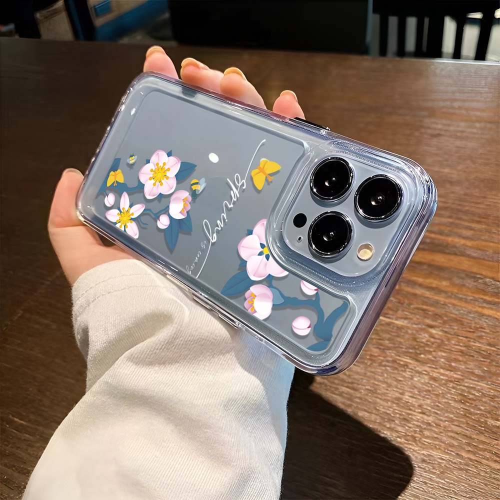 Ốp Điện Thoại Trong Suốt Hình Hoa Dễ Thương Cho iphone 14 Pro Max 14 Plus 13 11 12 7Plus X XR XS Max 8 7