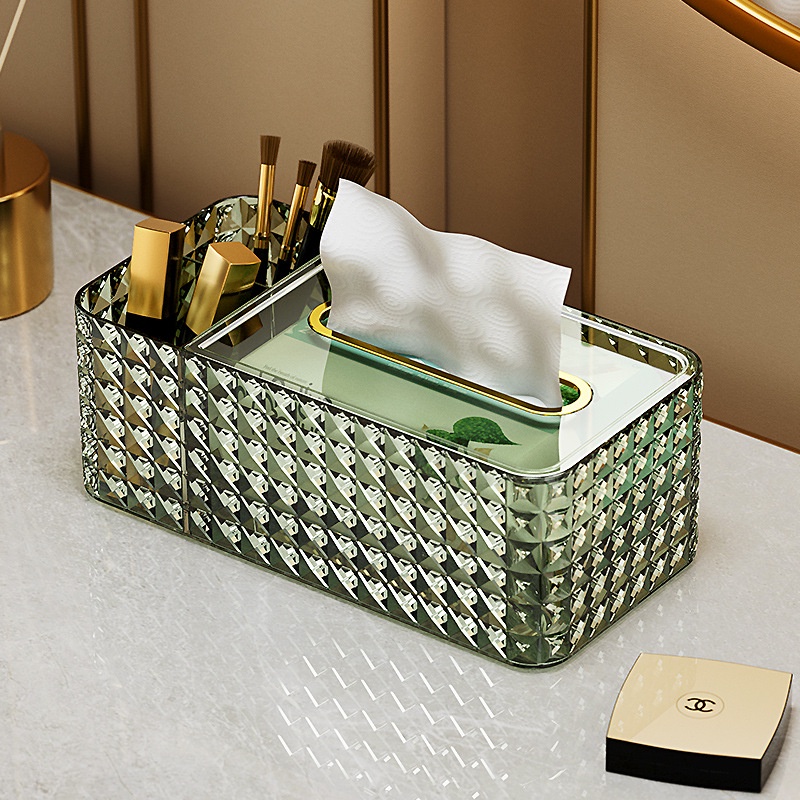 Hộp Đựng Giấy Để Bàn Đa Năng Lưu trữ Đồ vật nhỏ Mỹ phẩm Điều khiển Thiết Kế Sáng Tạo