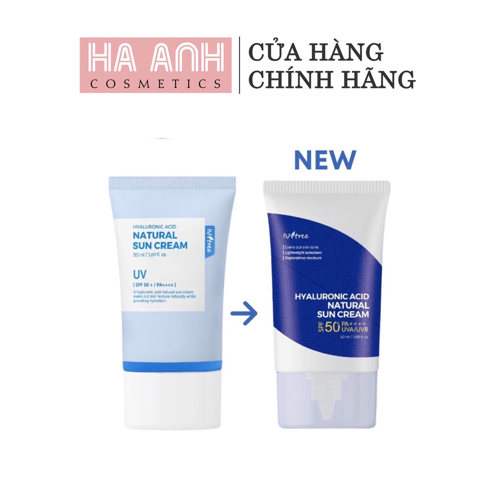 Kem Chống Nắng Isntree Hyaluronic Acid Natural Sun Cream 50ml