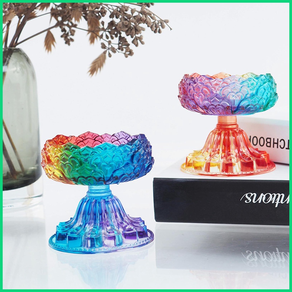 Khuôn Silicone Làm Giá Đỡ Nến Hình Hoa Sen