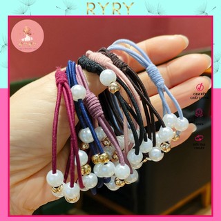 Set 5 Cột Tóc Hạt Ngọc Cực Xinh Dây Nhiều Lớp Cho Nữ