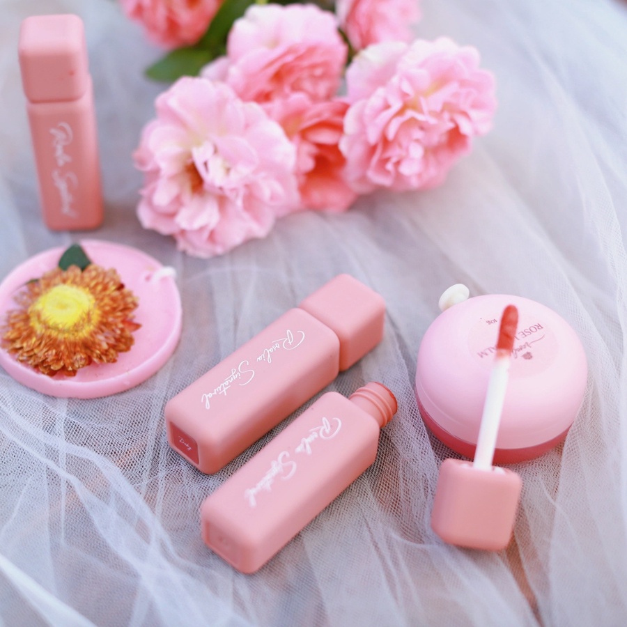 Son Lì Màu Đẹp Không Chì Chất Son Siêu Mềm Mịn Ăn Uống Không Trôi Từ Hoa Hồng Sạch  An Toàn Từ Thiên Nhiên Rosalia