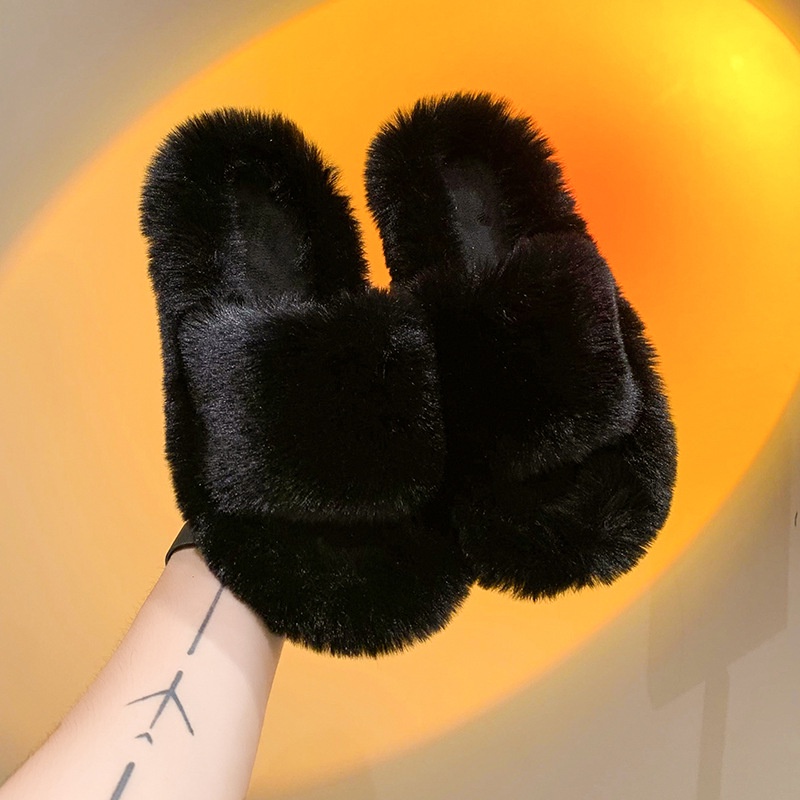 Bán chạyDép Quai Chéo Phủ Lông Dày Dặn Thời Trang Mùa Thu 2022 Cho Nữ Da004