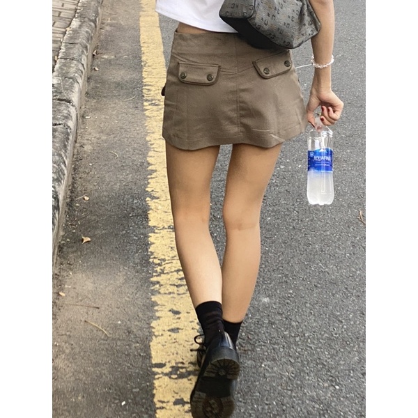 Mini Pocket Skirt - Chân váy ngắn túi hộp dáng chữ A nhẹ có lót quần - Piceise