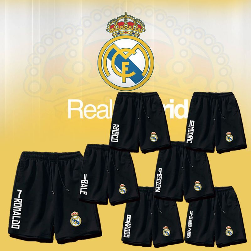 Hàng Có Sẵn Quần Short Cotton Real Madrid Modrich CROs Iscolamos Cho Nam