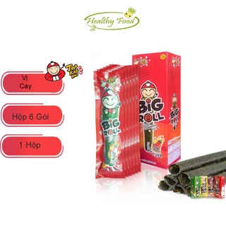 Hộp Snack Rong biển BIGROLL Vị Cay – Hộp 6 gói