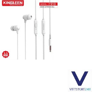 Tai nghe 1.2m i1910 trắng kingleen