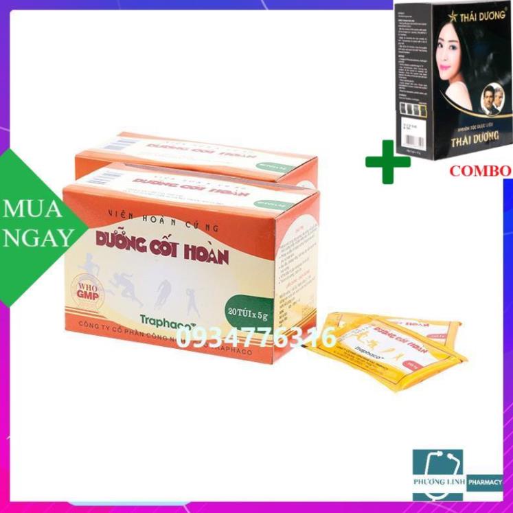 Combo Gội Là Đen Thái Dương+ Viên uống Dưỡng Cốt Hoàn