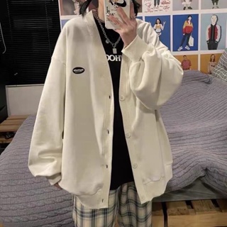 [kèm ảnh thật] Áo Khoác Ngoài Cardigan Chất Nỉ Ngoại dày dặn form rộng Style Hàn Quốc