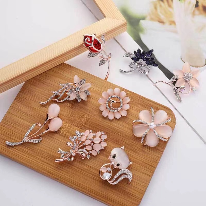 Ghim CàI ÁO HìNh Hoa ĐíNh Kim Cương NgọC Trai Giả ThờI Trang Cho Nữ 2022