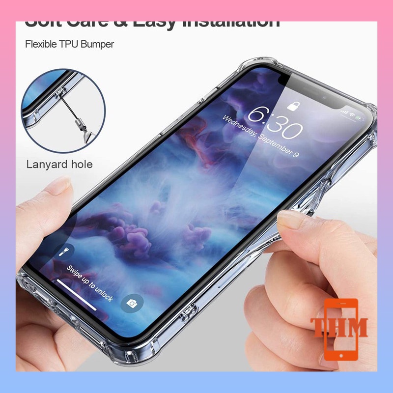 Ốp lưng iphone 11 pro max Vỏ chống sốc trong suốt chất lượng cao 6 6s Plus 7 Plus 8 Plus Xs max xr 12 Pro max 13 Pro max chống sốc-1004