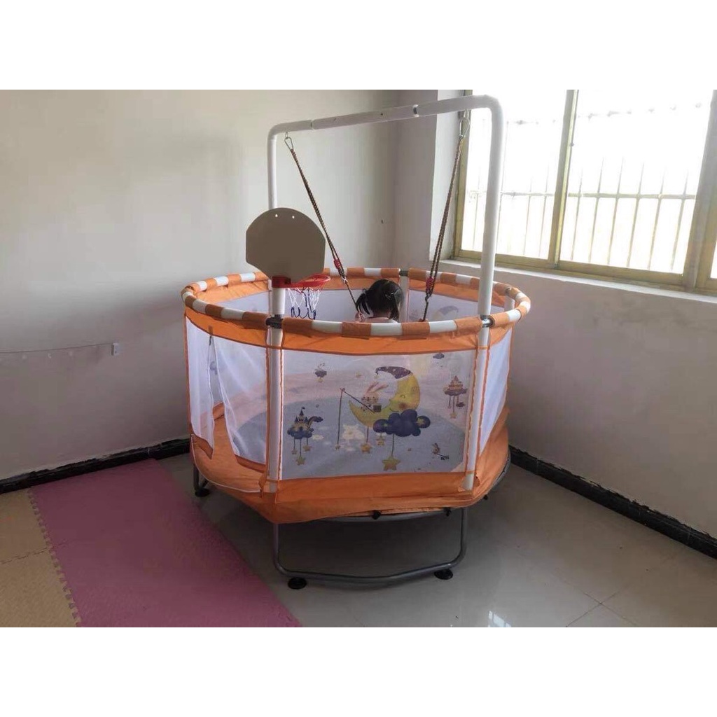 Nhà nhún bóng cho bé yêu  đa năng nhiều môn thể thao kết hợp tăng khả năng vận động cho bé yêu