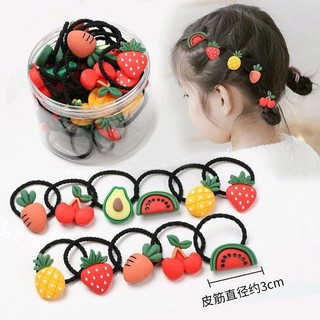 Set 2 thun cột tóc HQ cho bé họa tiết cute