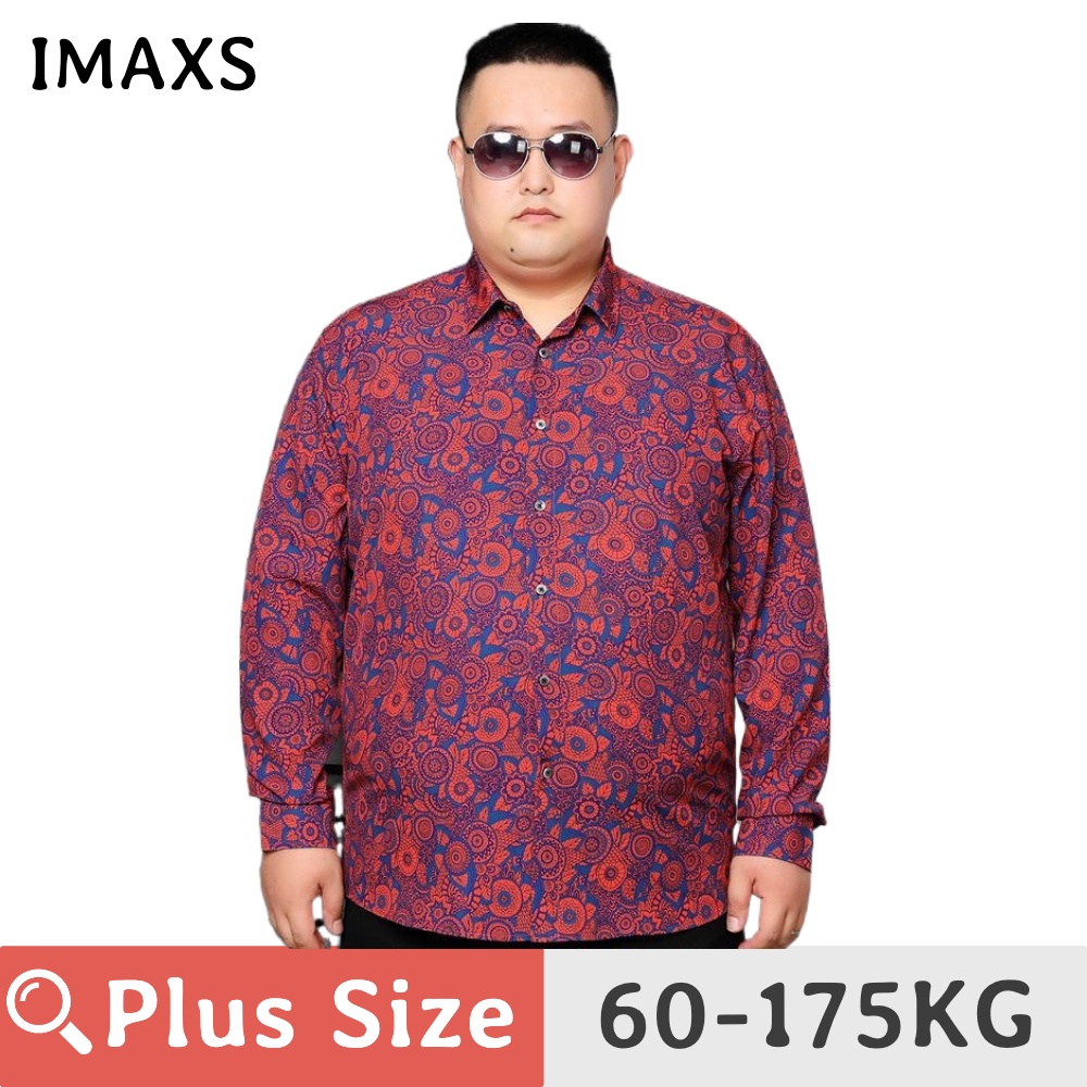 Áo Sơ Mi Nam Dài Tay PLUS Size Cho Người 60-175KG, Co Dãn Tốt, Dài 10XL