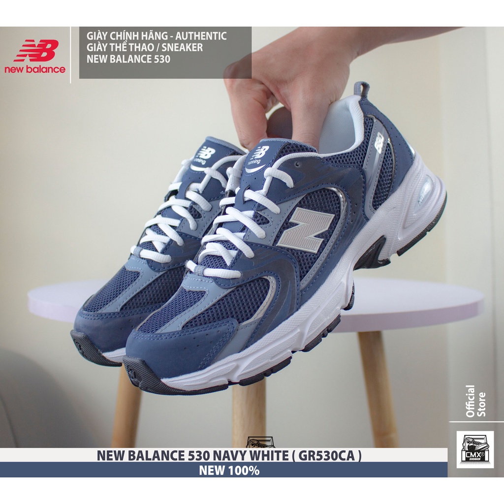 😘  Giày New Balance 530 NAVY WHITE  - AUTHENTIC 100%