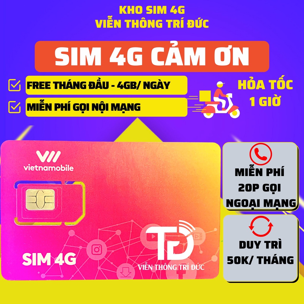 Sim 4G Vietnamobile King Plus 20GbNgày Siêu Thánh UpShopee Data 6GbNgày ...