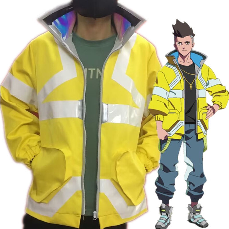 Áo Hoodie Cổ Đứng Hóa Trang Nhân Vật David Martinez Trong Cyberpunk Edgerunners
