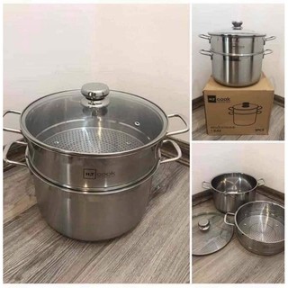 XỬNG HẤP HT COOK 28CM VUNG KÍNH