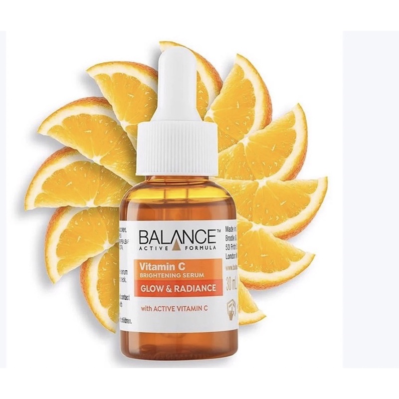 Serum trắng da, mờ thâm Balance Active Formula Vitamin C Brightening Serum Glow & Radiance 30ml