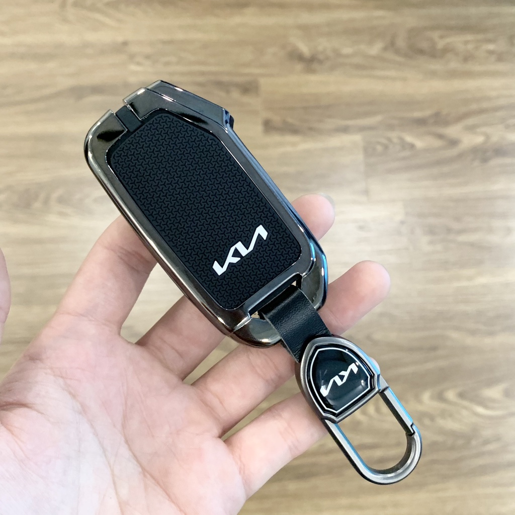 Vỏ ốp khoá xe hơi - Bọc chìa smartkey 3 nút ô tô KIA Cerato, K3, K5 logo mới
