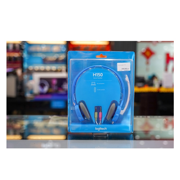 Tai nghe chụp tai, có dây Logitech H110/ H111/ H150/ H151, Âm thanh nổi, 2 giắc, Chính hãng - Bảo hành 12 tháng