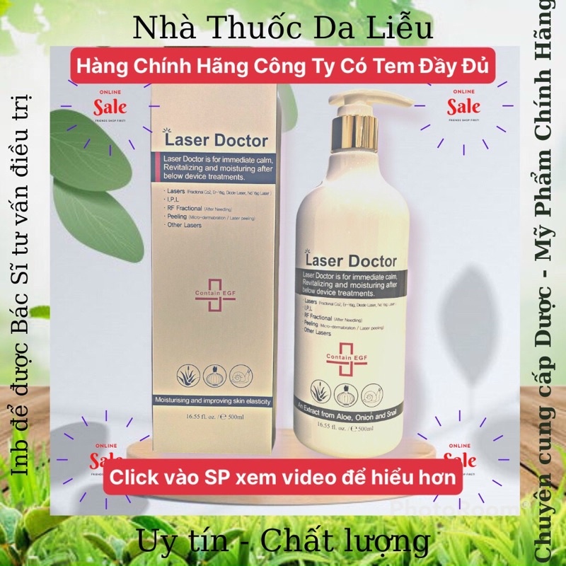 Laser Doctor 500ml - Lotion Cấp Ẩm Chuyên Sâu, Phục Hồi Và Tái Tạo Da