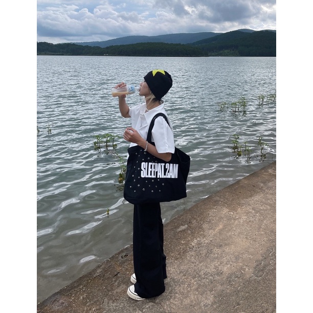 Sleepat2am NGUSOMDEE canvas tote bag