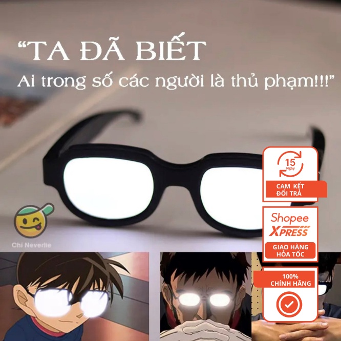 Kính Phát Sáng Thám Tử Conan Với Đèn Led