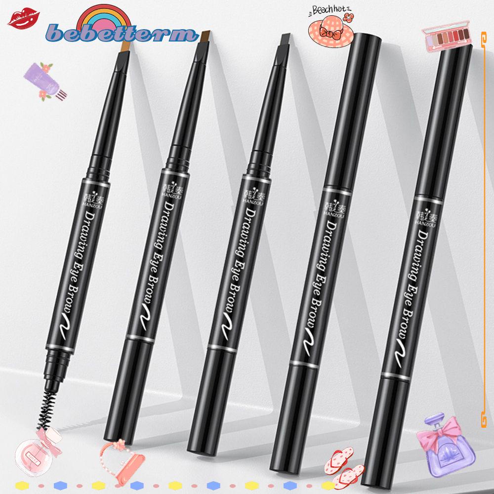 Bút Chì Kẻ Lông Mày Hai Đầu Tam Giác Xoay Được Lâu Trôi