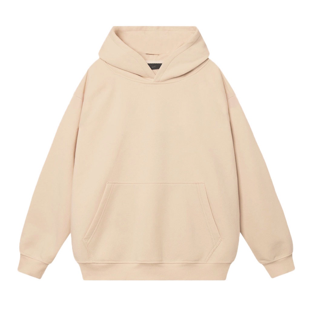 Áo hoodie nỉ bông cotton Basic trơn form rộng ĐẸP