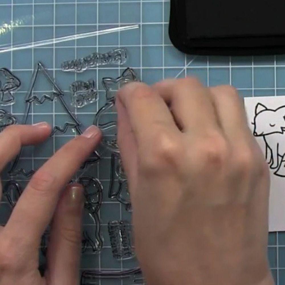 Khuôn Silicon Trong Suốt Hình Cây Thông Noel Trang Trí Album Thủ Công DIY