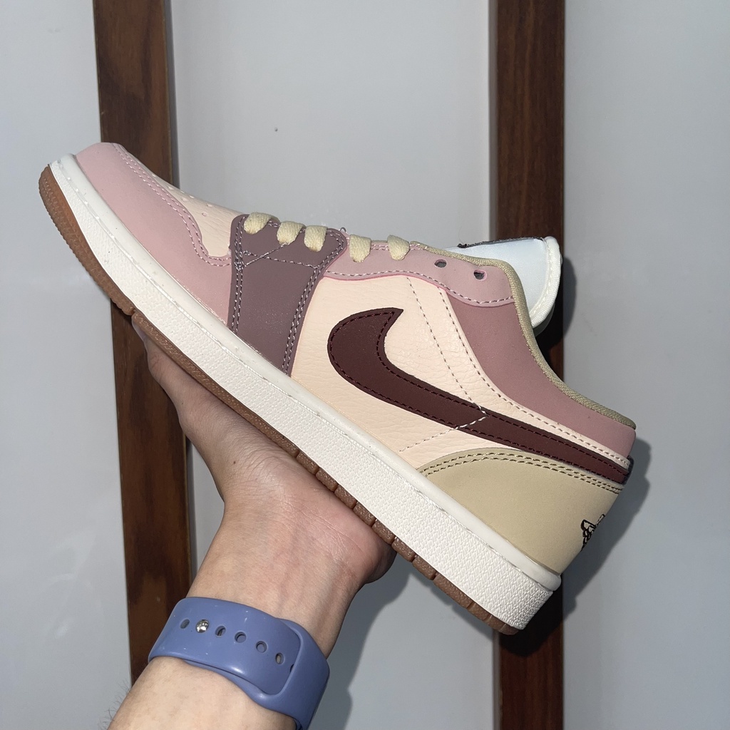 Giày Jordan 1 Low Milk Tea, JD Thấp Nâu Trà Sữa Bản Đẹp , Fullbox, Full Phụ Kiện