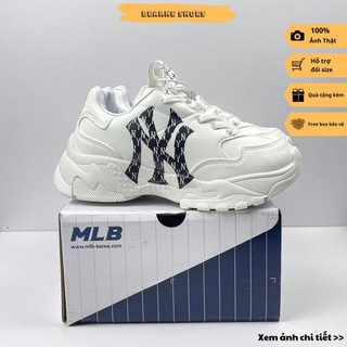 Giày sneaker mlb mono ny , giày thể thao nam nữ mlb cổ thấp logo ny in 3d - fullbox kèm túi xách | bearne shoe