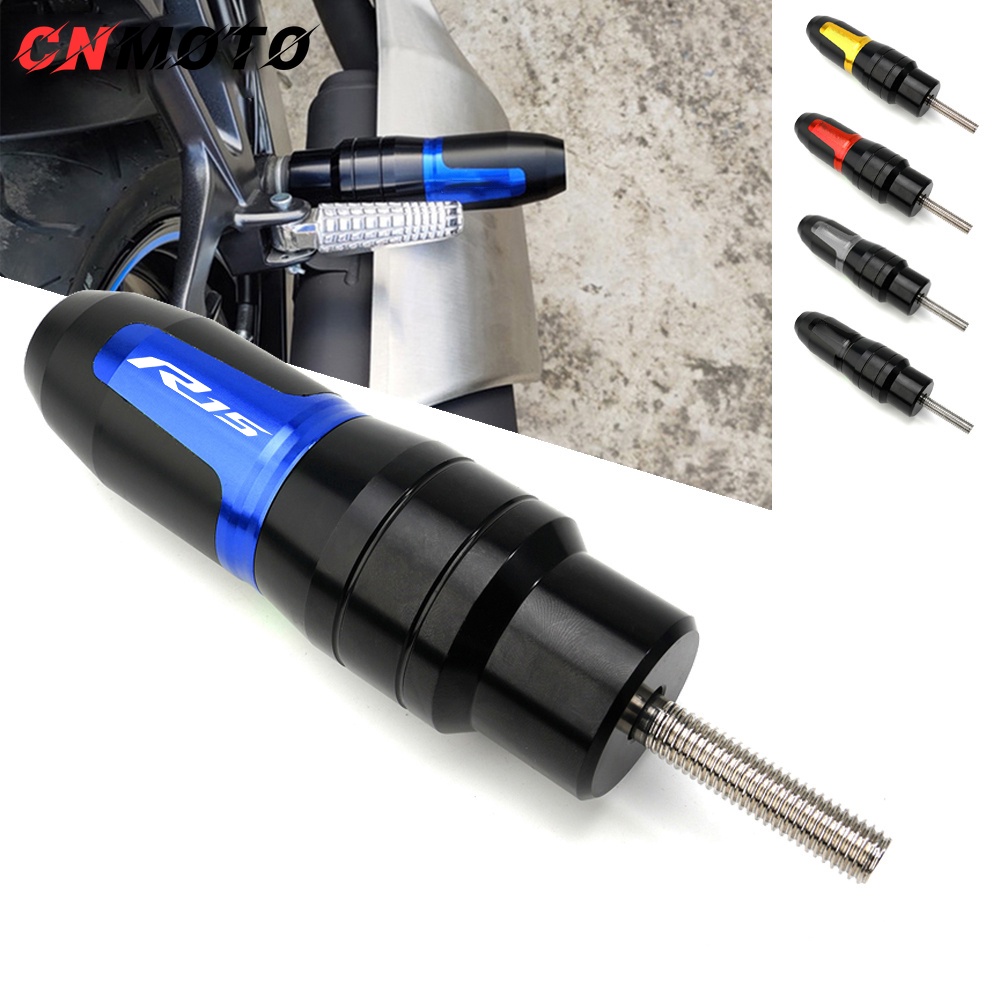 Dành Cho Xe YAMAHA YZF-R15 V1 V2 V3 V4 R15M Tai Nạn Miếng Lót Ống Xả Bảo Vệ Thanh Trượt Khung Trượt 