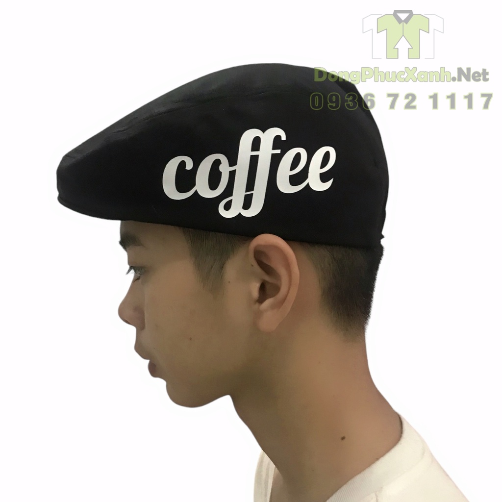 Mũ nhân viên phục vụ pha chế In logo theo yêu cầu Nón đồng phục đẹp