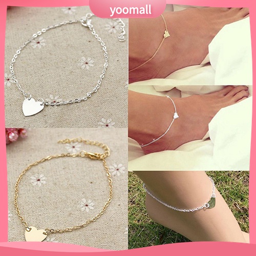 Lắc Chân Hình Trái Tim Thời Trang Dành Cho Nữ