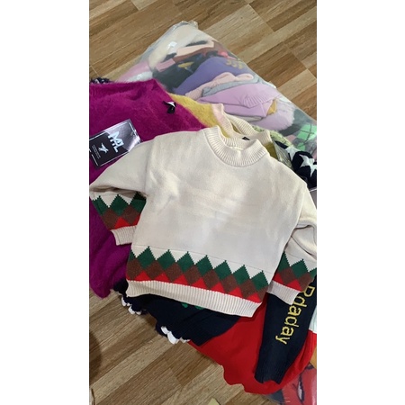 Áo len lông thỏ lót lông trẻ em chọn trên live